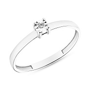 Золотое кольцо с бриллиантом (арт. К011026б)